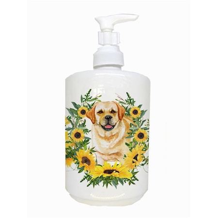 Carolines Treasures Golden Retriever Ceramic Soap Dispenser CK2856SOAP